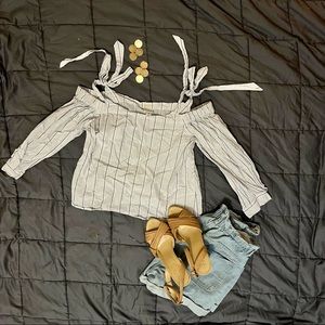 A New Day white Off the Shoulder Top